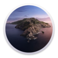 round image of catalina island Mac OS 10.15