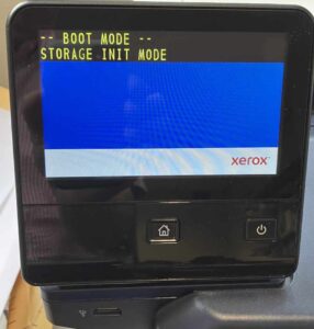 menu screen for init boot